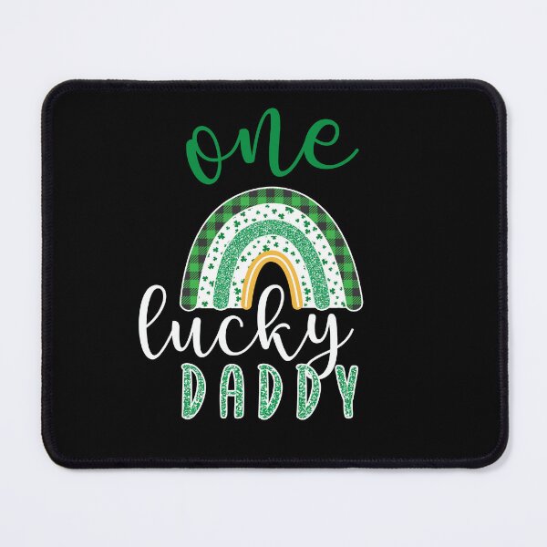 Item preview,  One Lucky Daddy  - One Lucky Family St Patricks Day Rainbow  designed and sold by Smix Pixels.