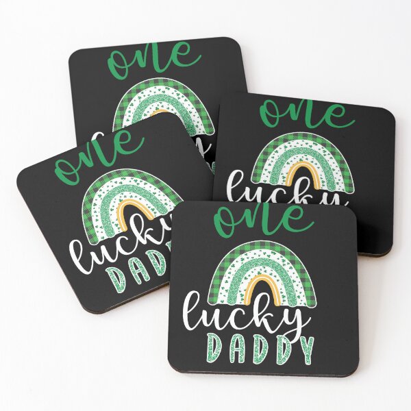 Item preview,  One Lucky Daddy  - One Lucky Family St Patricks Day Rainbow  designed and sold by Smix Pixels.