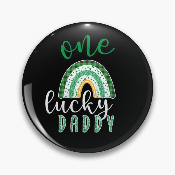 Item preview,  One Lucky Daddy  - One Lucky Family St Patricks Day Rainbow  designed and sold by Smix Pixels.