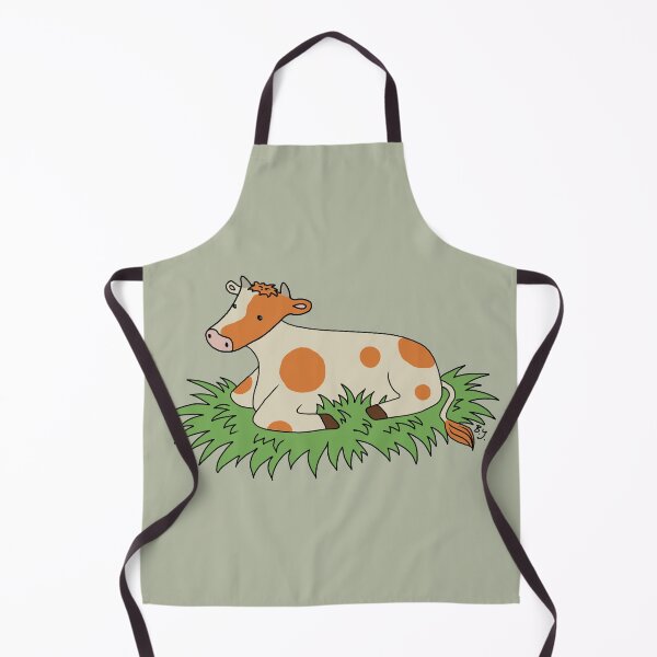 Item preview, Cute cow on grass designed and sold by Beverley Young.