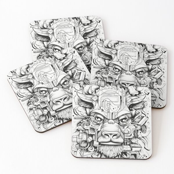 Item preview, Graffiti & Inspirations: Bison Graffiti Geometric designed and sold by Toms Tee.