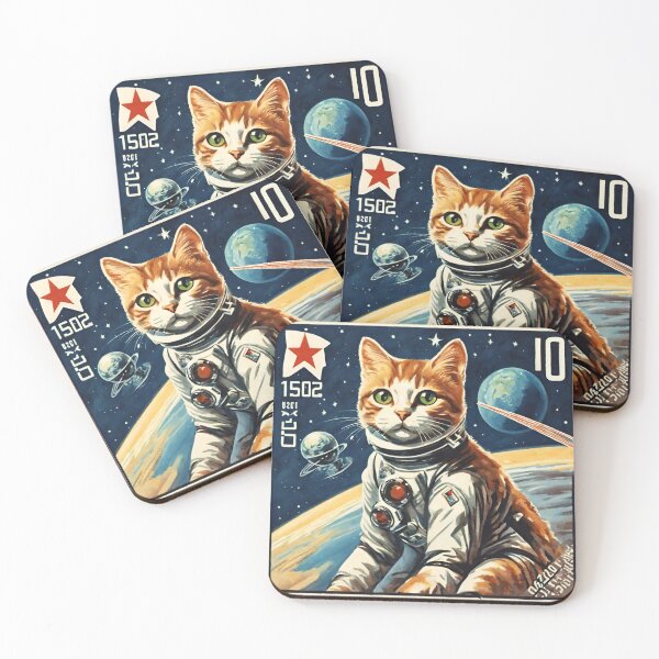 Item preview, First kitten in space - soviet cat designed and sold by BoxcarDesigns.