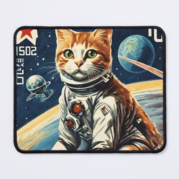 Item preview, First kitten in space - soviet cat designed and sold by BoxcarDesigns.