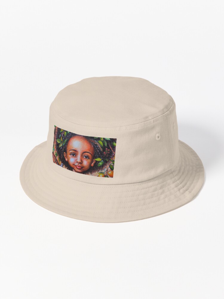 Thumbnail 1 of 6, Bucket Hat, Sphiwe Ngwenya's Beautiful African Child designed and sold by Siphiwe Ngwenya The Founder.