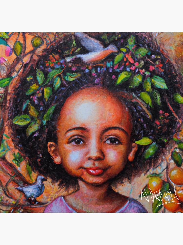 Thumbnail 3 of 3, Sticker, Siphiwe Ngwenya’s Radiant Child designed and sold by Maboneng.