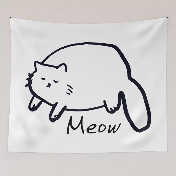Item preview, The cute cat Meow designed and sold by sublidesign.