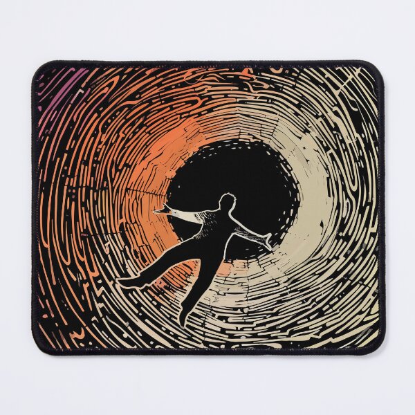 Item preview, Endlessly Falling, Falling through a Wormhole, Desperate Man, Travelling through a wormhole designed and sold by PrintShangri-La.