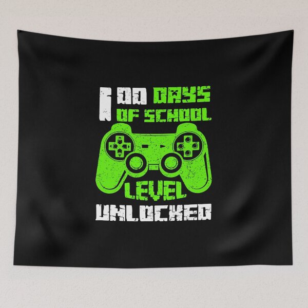 Item preview, Level 100 Days Of School Unlocked Gamer Boys Funny 100th Day  designed and sold by storefoxmix.