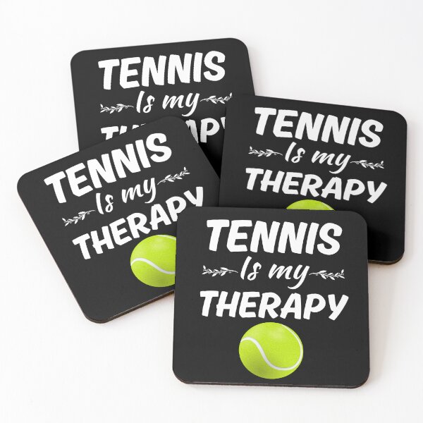 Item preview, Tennis is my therapy, funny tennis friends or tennis instructors saying quote designed and sold by NBSStore.