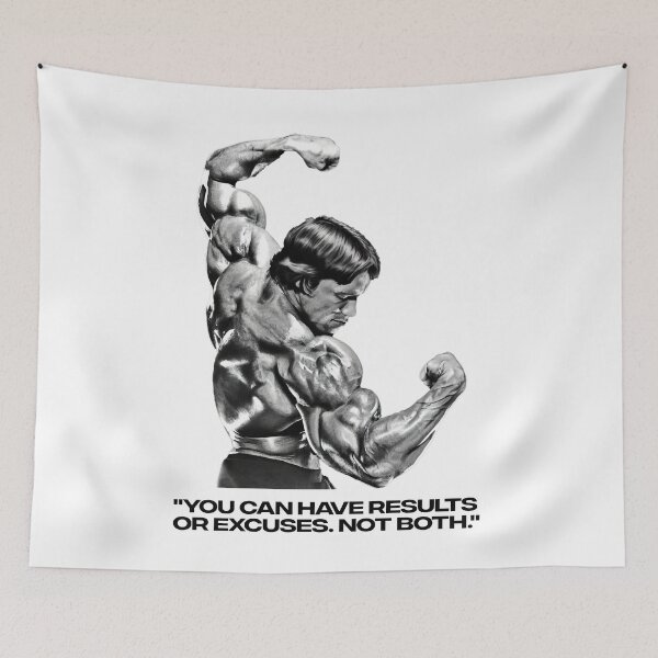 Item preview, Arnold Schwarzenegger "You can have results or excuses. Not both". Fan art  designed and sold by HuzaifaNaveedh.