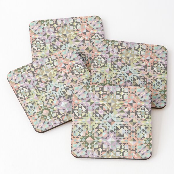 Item preview, Copy of gem facets abstract diamonds hand drawn geometric shapes aztec mirage texture designed and sold by Ruth Cadioli.