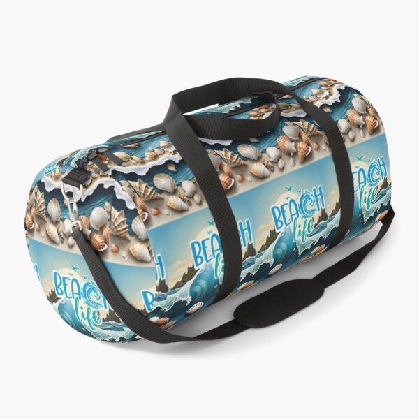 Item preview, Beach life, against a backdrop of waves and rocks, shellfish and crustaceans designed and sold by Creativesphotos.