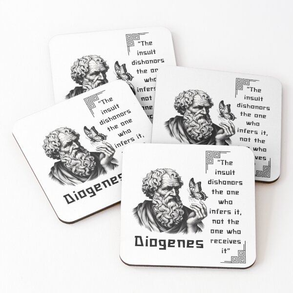 Item preview, Diogenes famous quote for stoicism lovers designed and sold by CachoGlorious.