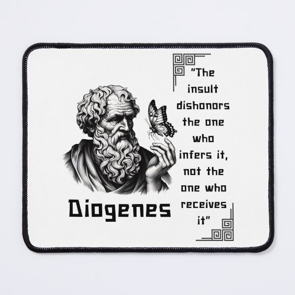 Item preview, Diogenes famous quote for stoicism lovers designed and sold by CachoGlorious.