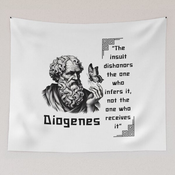 Item preview, Diogenes famous quote for stoicism lovers designed and sold by CachoGlorious.