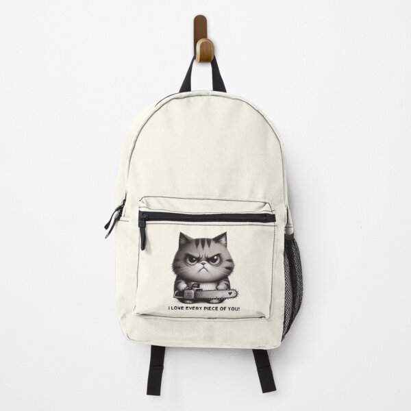Item preview, Grumpy Cat with Chainsaw Illustration designed and sold by RuyaFab.