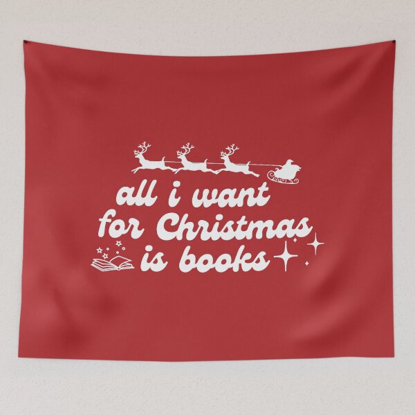 Item preview, All I Want For Christmas Is Books designed and sold by BookishHaven.