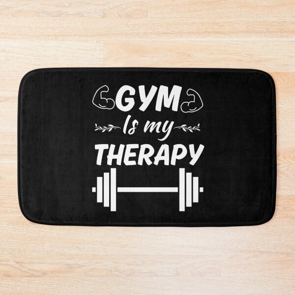 Item preview, Gym is my therapy, funny gym rat or gym freaks squad, workout club designed and sold by NBSStore.