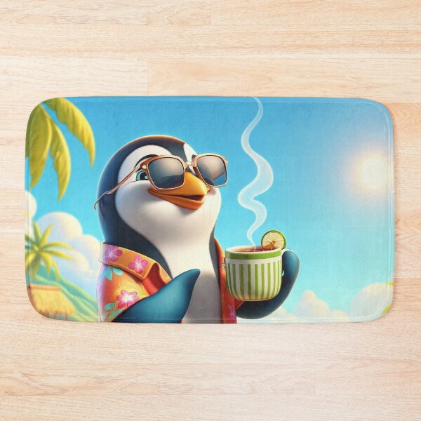 Item preview, Tropical Getaway Penguin designed and sold by templeofatro.