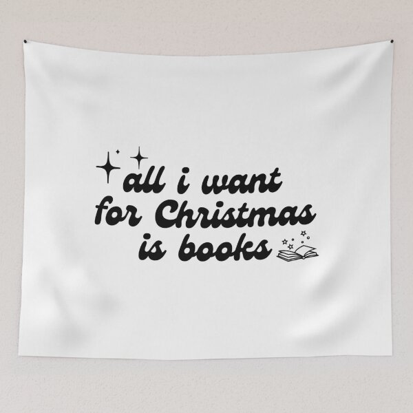 Item preview, All I Want For Christmas Is Books designed and sold by BookishHaven.