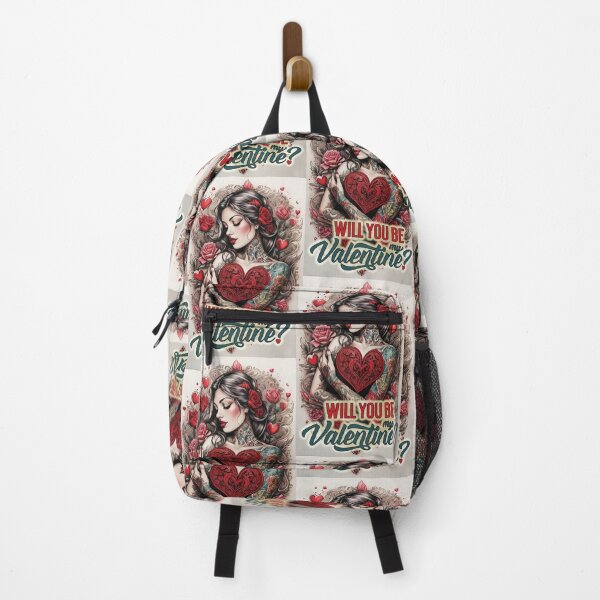 Item preview, Will You Be My Valentine; Tattoo Style; designed and sold by StickerApe.