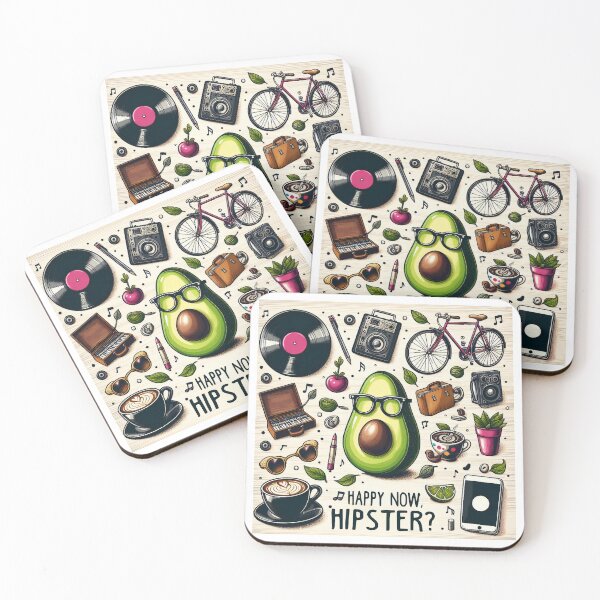 Item preview, Happy now, Hipster? designed and sold by Wanderdreaming.