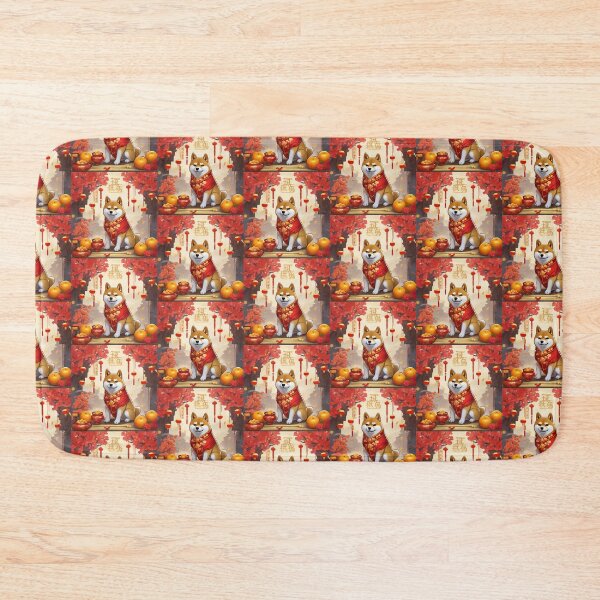 Item preview, Chinese New Year lovely shiba dog lucky Wealthy, prosperous and happy. designed and sold by nimnaree.