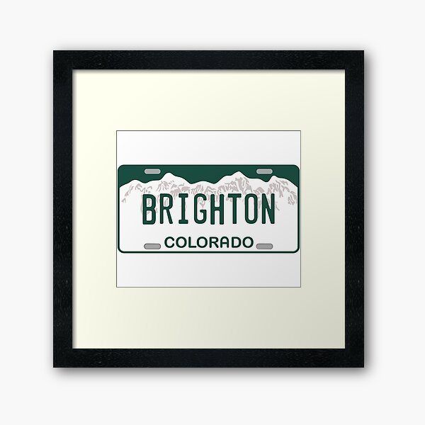 Item preview, Brighton Colorado License Plate designed and sold by zsonn.