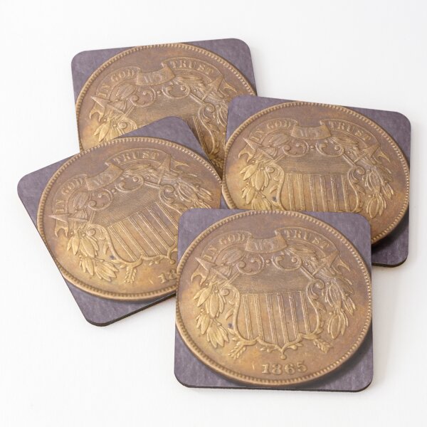 Item preview,  1865 Two Cent Piece AU Details Cleaned designed and sold by coinsxcrochet.