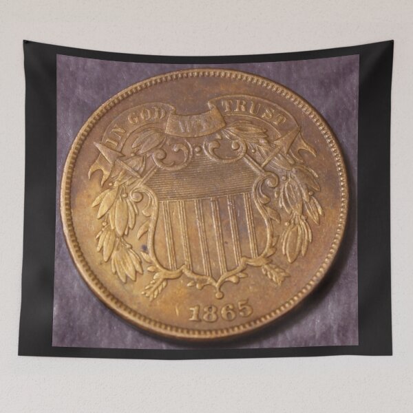 Item preview,  1865 Two Cent Piece AU Details Cleaned designed and sold by coinsxcrochet.