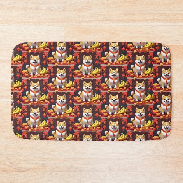 Item preview, Chinese New Year lovely shiba dogs lucky Wealthy, prosperous and happy. designed and sold by nimnaree.