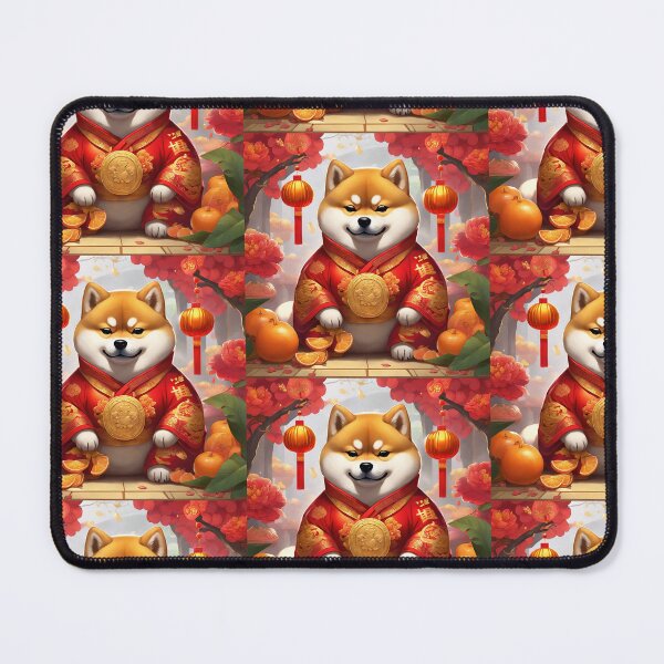 Item preview, Chinese New Year lovely shiba dogs lucky Wealthy, prosperous and happy. designed and sold by nimnaree.