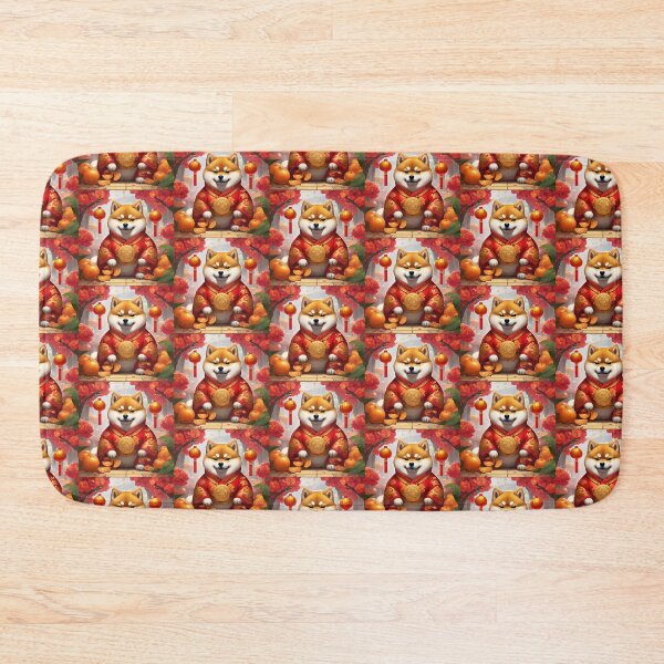 Item preview, Chinese New Year lovely shiba dogs lucky Wealthy, prosperous and happy. designed and sold by nimnaree.