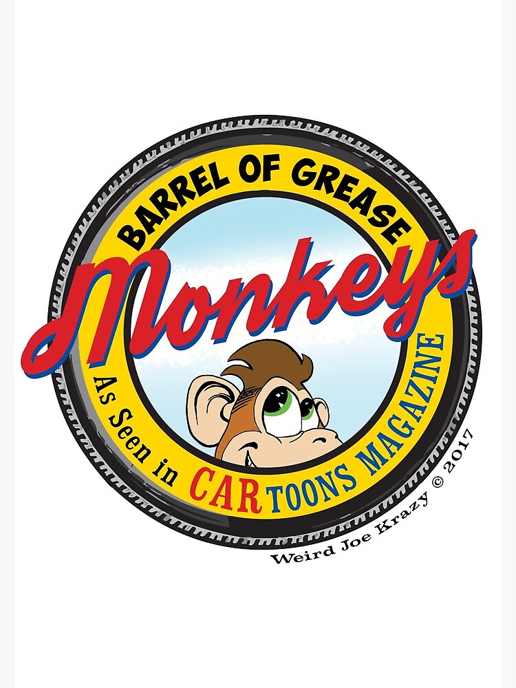 "Grease Monkey Retro Tire Logo" Spiral Notebook by Joe5art Redbubble