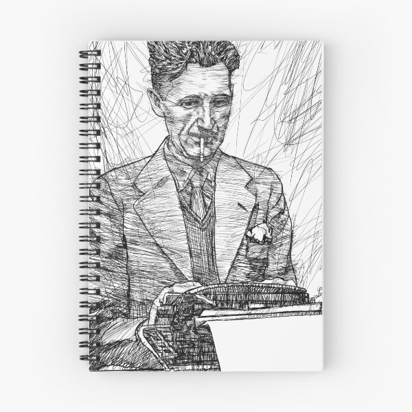 Item preview, GEORGE ORWELL ink portrait .2 designed and sold by lautir.