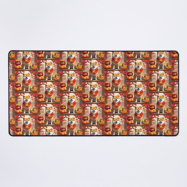 Item preview, Chinese New Year lovely shiba dogs lucky Wealthy, prosperous and happy. designed and sold by nimnaree.