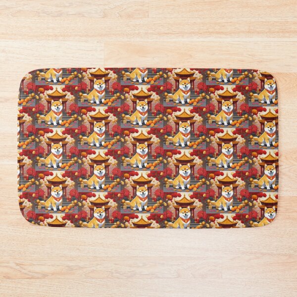 Item preview, Chinese New Year lovely shiba dogs lucky Wealthy, prosperous and happy. designed and sold by nimnaree.