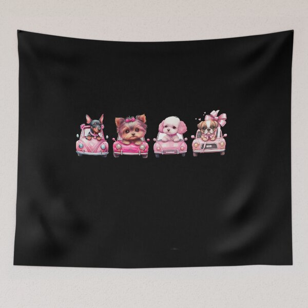 Item preview, Copy of vintage cute pink  dog , funny and cute dogs  lover designed and sold by Luna-shop16.