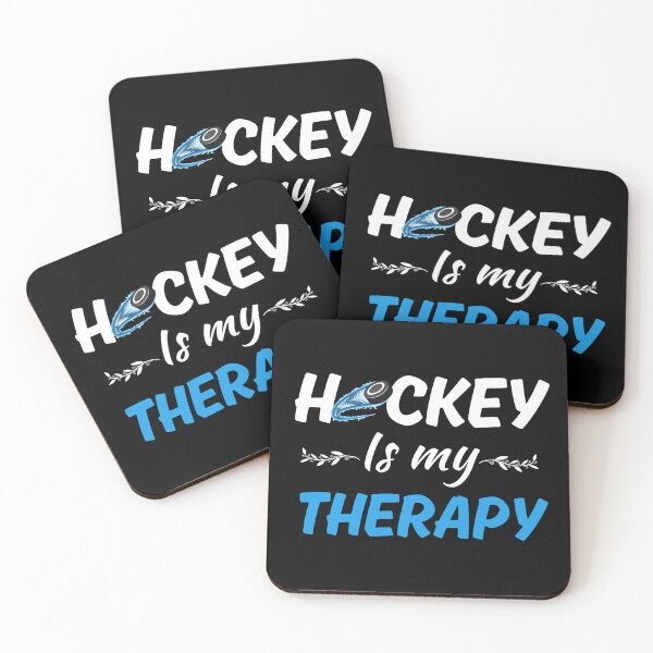Item preview, Hockey is my therapy, funny ice hockey game fans and hockey athlete designed and sold by NBSStore.