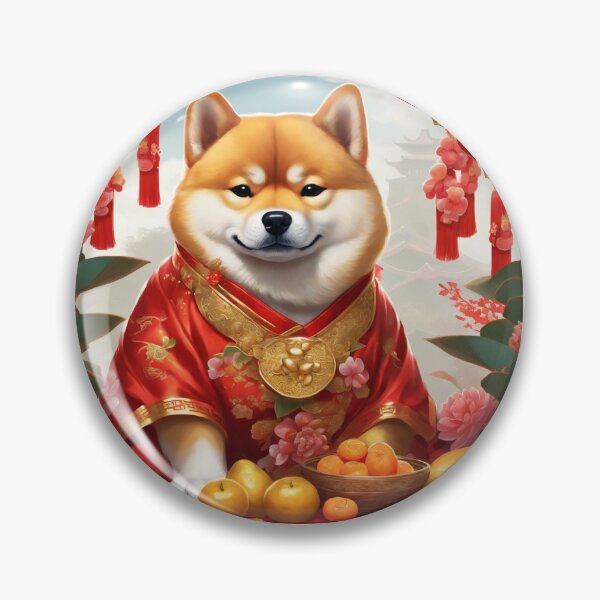 Artikelvorschau, Chinese New Year lovely shiba dog lucky Wealthy, prosperous and happy. entworfen und verkauft von nimnaree.