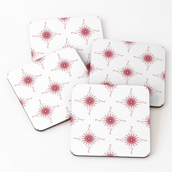 Item preview, Red Ribbons and Stars on White Co-ordinate designed and sold by KathyLav.