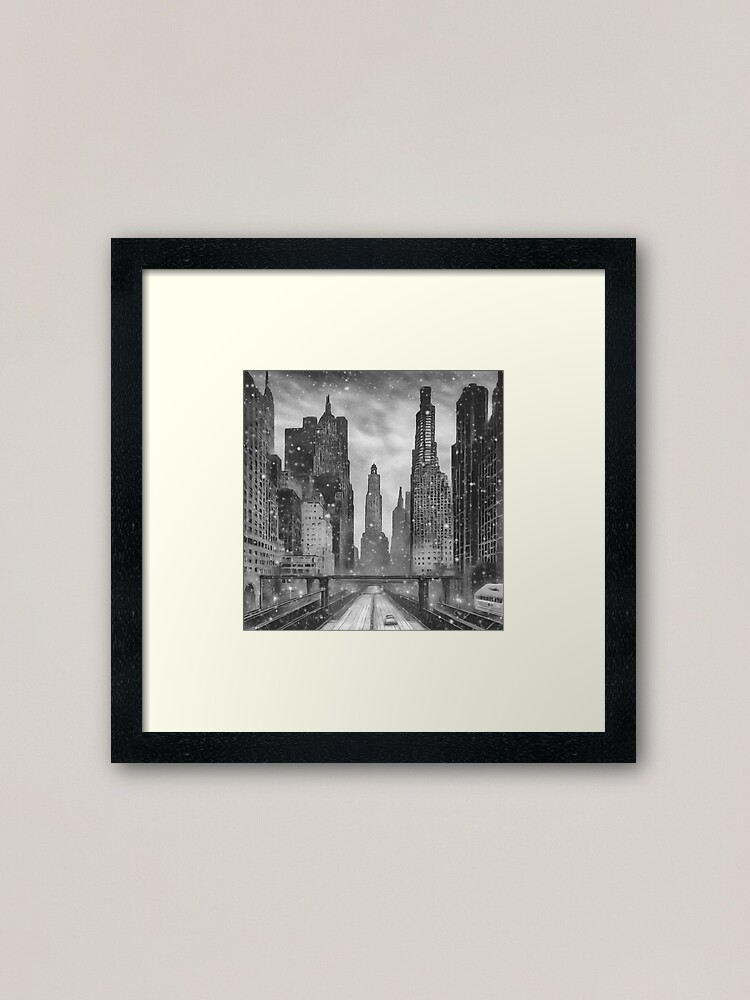 Thumbnail 1 of 7, Framed Art Print, NYC-B-001 designed and sold by philjarry.