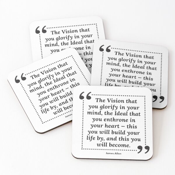 Item preview, Motivational Quote On The Power of Having A Vision by James Allen designed and sold by Soaring Eagle.