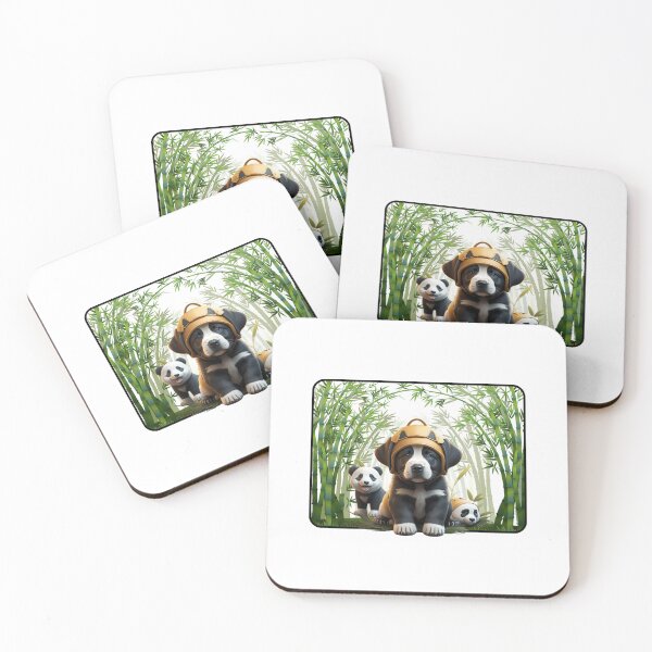 Item preview, "Labrador Pup & Pandas: Cute Combo! ?? designed and sold by Lahate.