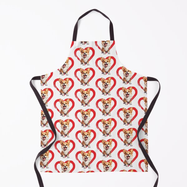 Item preview, Pembroke Welsh Corgi Cartoon in Love Heart swoosh designed and sold by For Dog Sake!®.