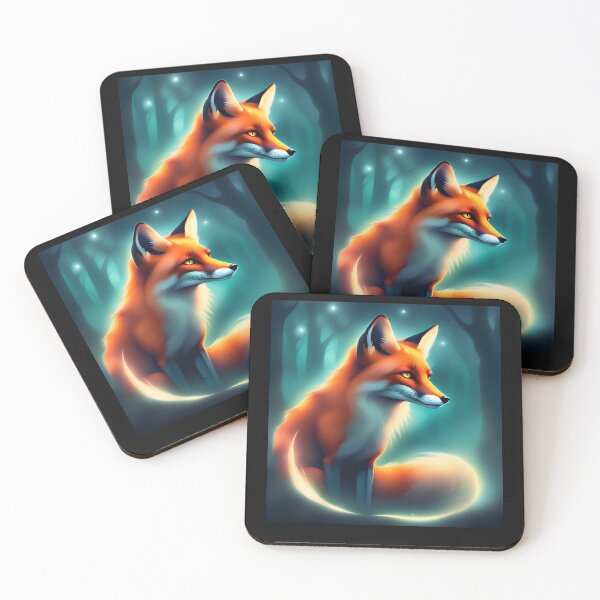 Item preview, beautiful fox in the moonlight designed and sold by Blue Eye.