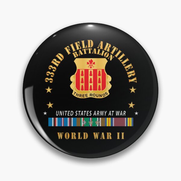 Item preview, DUI - 333rd Field Artillery Battalion - DUI - US Army at War - EUR SVC WWII  X 300 designed and sold by Military Insignia Products.