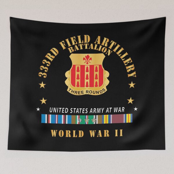 Item preview, DUI - 333rd Field Artillery Battalion - DUI - US Army at War - EUR SVC WWII  X 300 designed and sold by Military Insignia Products.