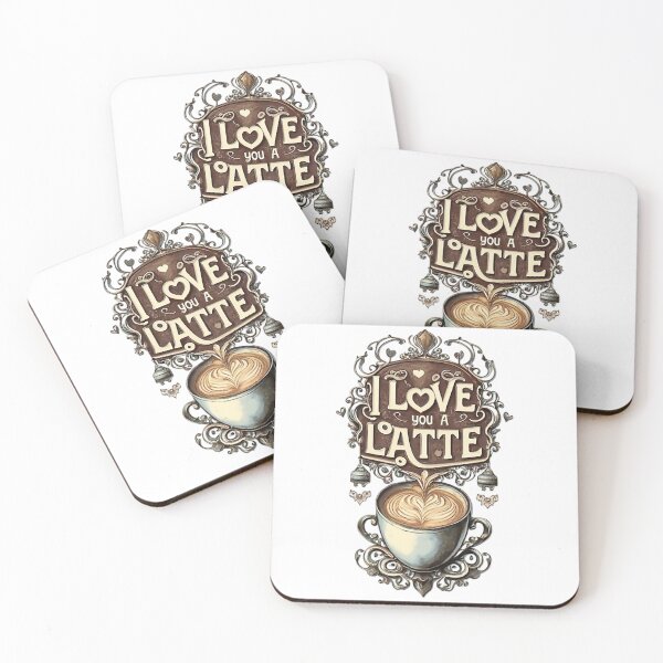 Item preview, I Love You A Latte designed and sold by likbatonboot.