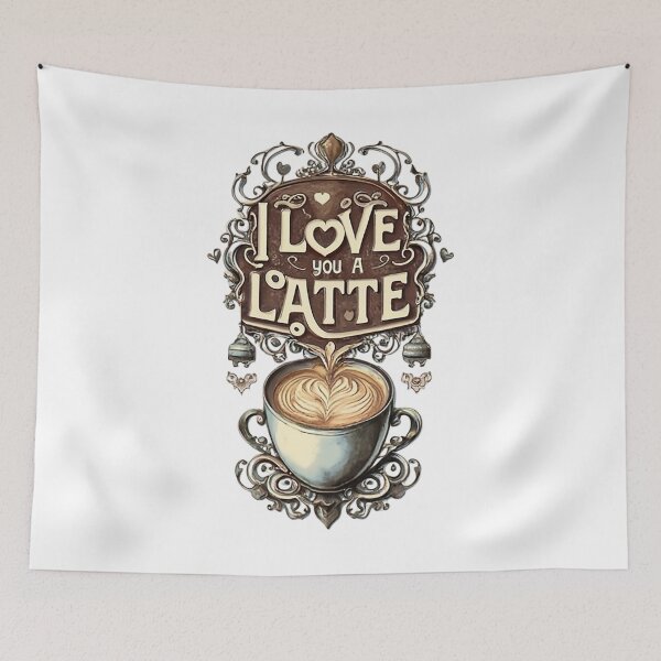 Item preview, I Love You A Latte designed and sold by likbatonboot.